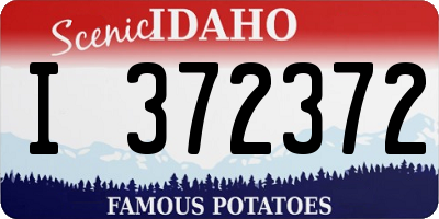 ID license plate I372372