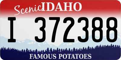 ID license plate I372388