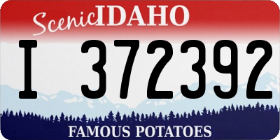 ID license plate I372392