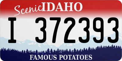 ID license plate I372393
