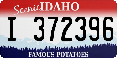 ID license plate I372396
