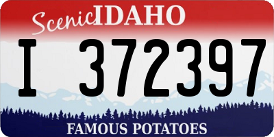ID license plate I372397