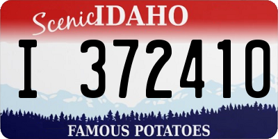 ID license plate I372410