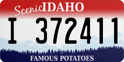 ID license plate I372411