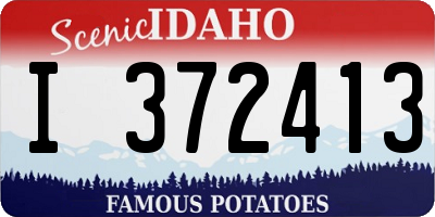 ID license plate I372413