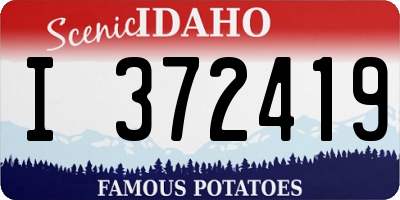 ID license plate I372419