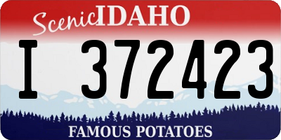 ID license plate I372423
