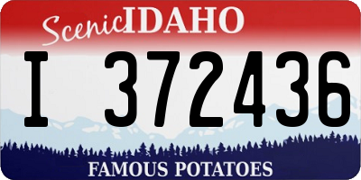 ID license plate I372436