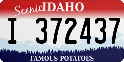 ID license plate I372437