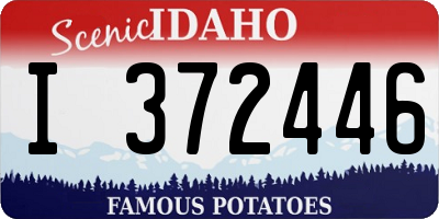ID license plate I372446