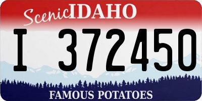 ID license plate I372450