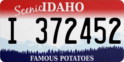 ID license plate I372452