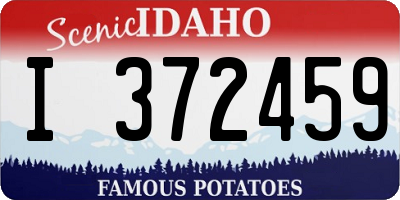 ID license plate I372459