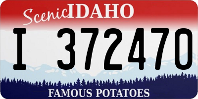 ID license plate I372470