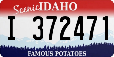 ID license plate I372471
