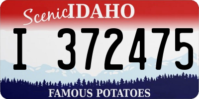 ID license plate I372475