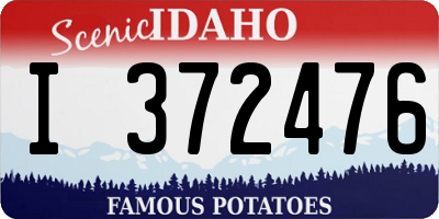 ID license plate I372476