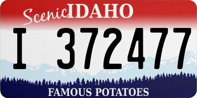 ID license plate I372477