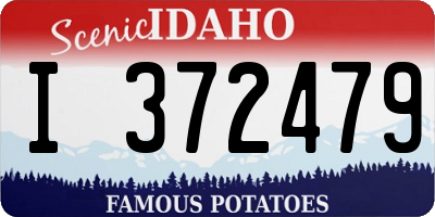 ID license plate I372479