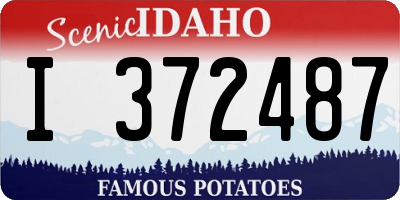 ID license plate I372487