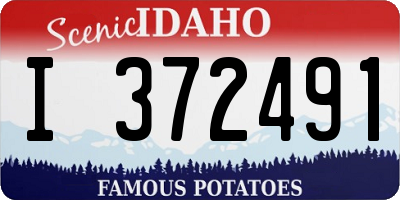 ID license plate I372491