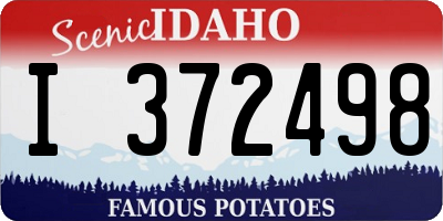ID license plate I372498