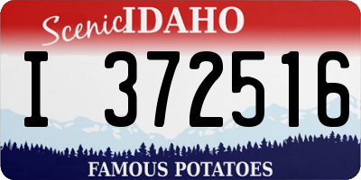 ID license plate I372516