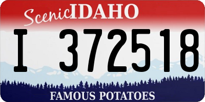 ID license plate I372518