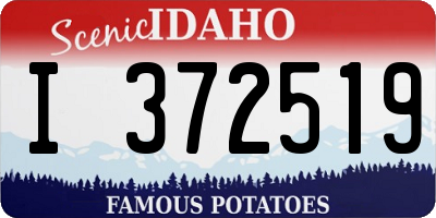 ID license plate I372519