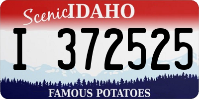 ID license plate I372525