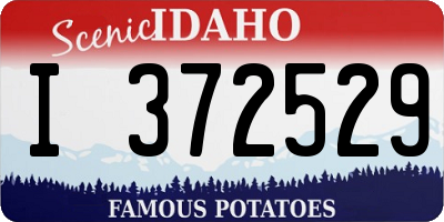 ID license plate I372529