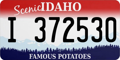 ID license plate I372530