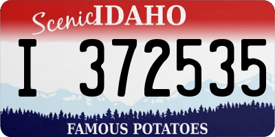 ID license plate I372535