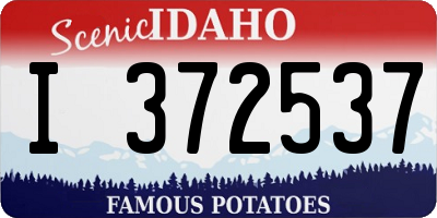 ID license plate I372537
