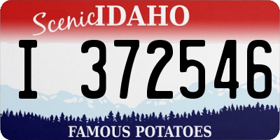 ID license plate I372546