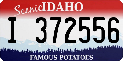 ID license plate I372556