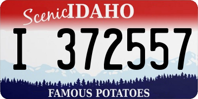 ID license plate I372557