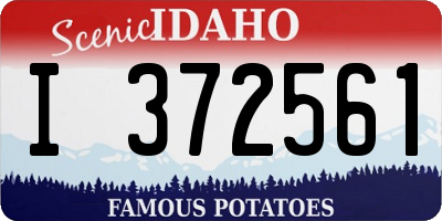 ID license plate I372561