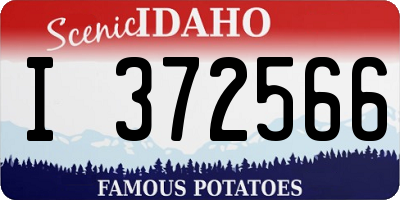 ID license plate I372566