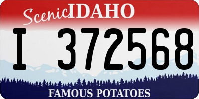 ID license plate I372568