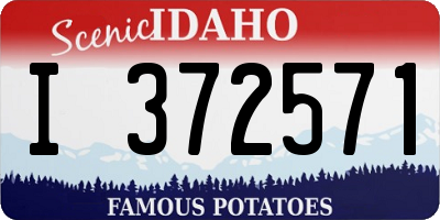 ID license plate I372571