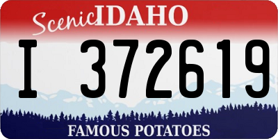 ID license plate I372619