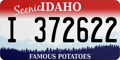 ID license plate I372622