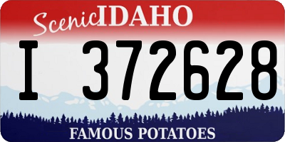 ID license plate I372628