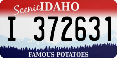 ID license plate I372631