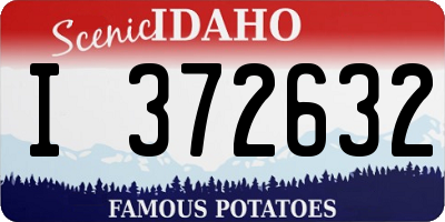 ID license plate I372632