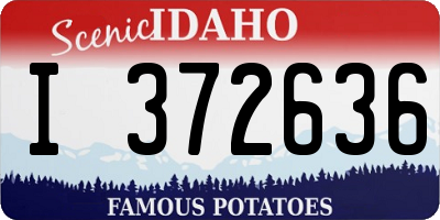 ID license plate I372636