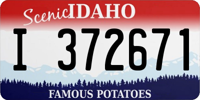 ID license plate I372671