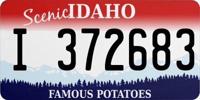 ID license plate I372683