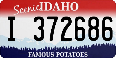 ID license plate I372686